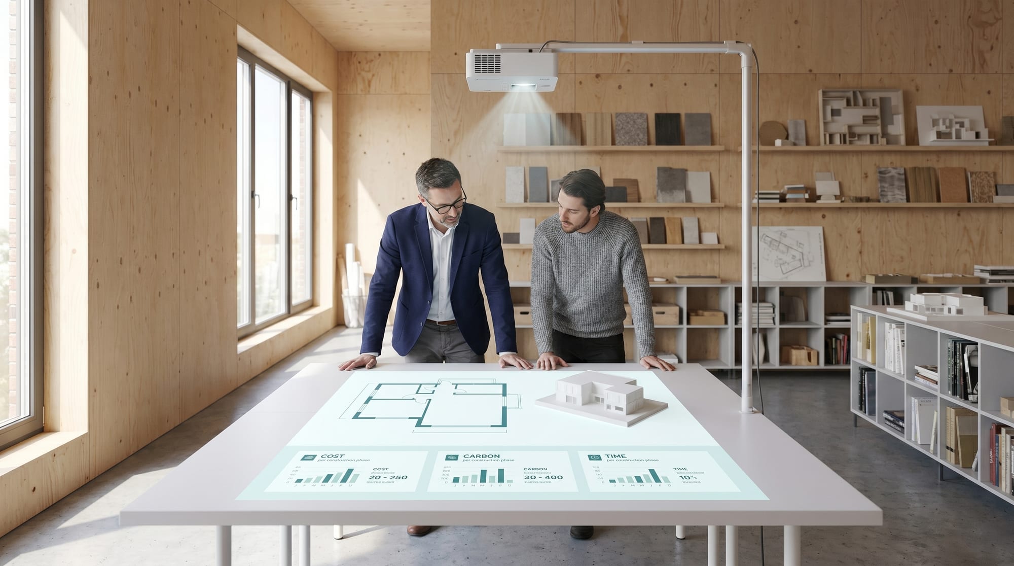 Ausblick: der Client-Table im Studio zeigt Plan, Modell und Live-Metriken