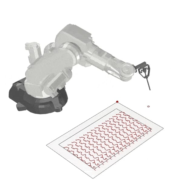 Simulation der Roboterbewegung vor der Ausführung