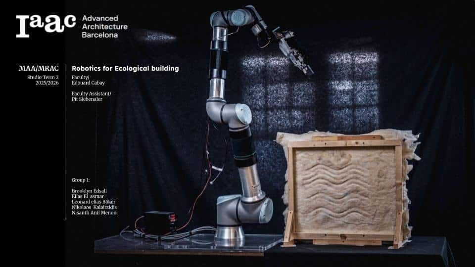 Animierter Prozess des robotischen Nadelfilzens